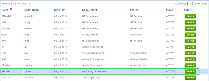 BMO e-Leave Select New Approver