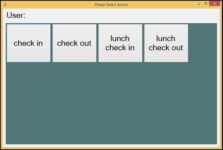 attendance system select choice