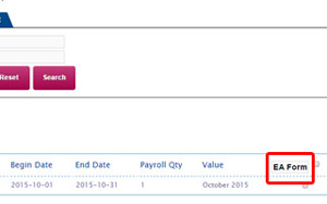 Generate EA form Generate EA form