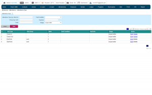 Customizable Attendance Type