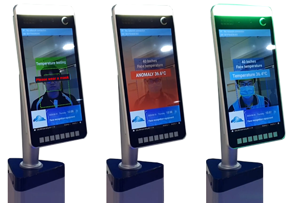 bmo faceT face temperature scanner multiple alerts face recognition