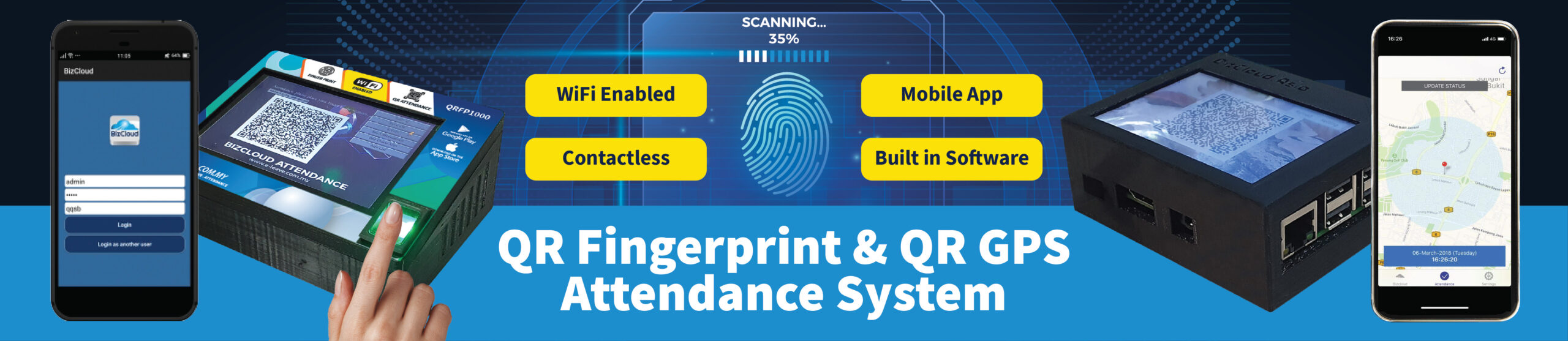 qr fp attendance system banner