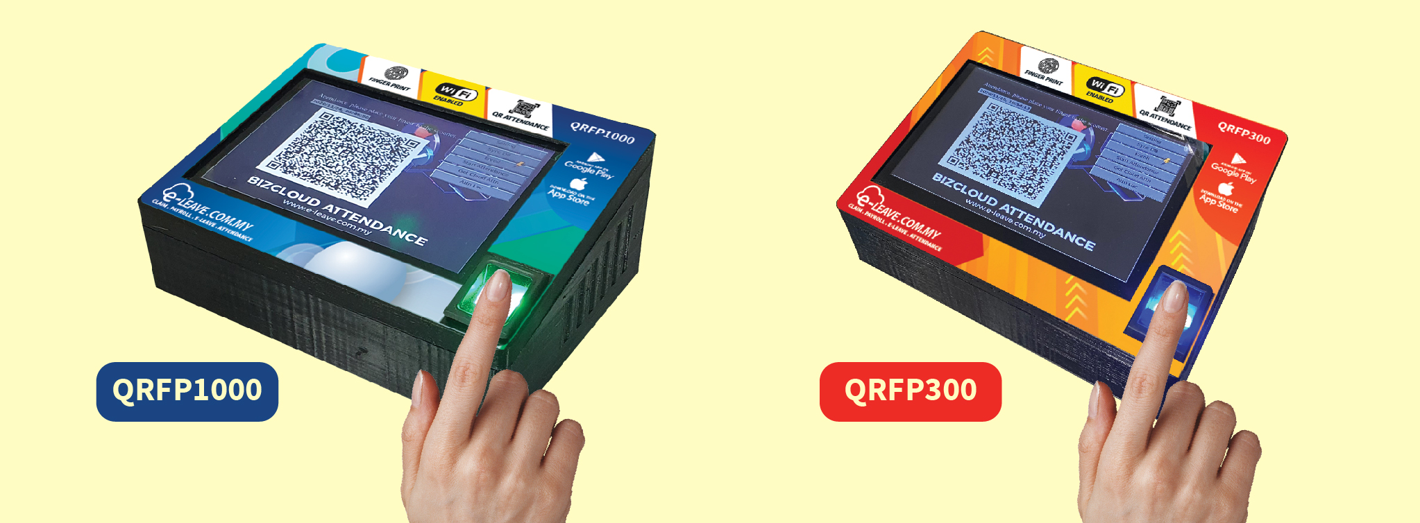 qr fp fingerprint attendance system contactless