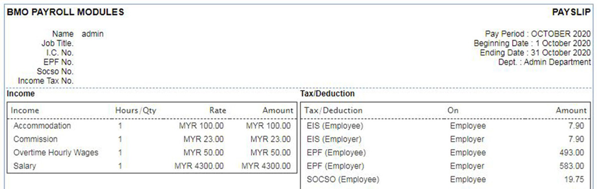 bmo payroll modules payslip