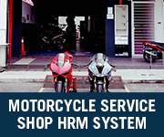 motorcycle service shop hrm system