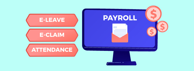 payroll with time attendance e claim eleave modules